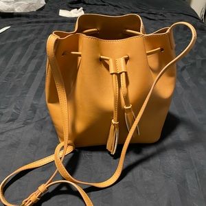 J. Crew leather bucket bag